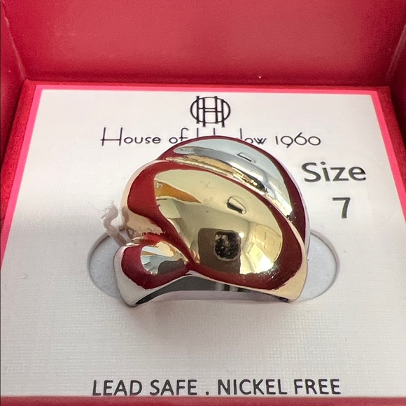 House of Harlow 1960 | Two-Tone Statement Ring | Size 7 - Picture 3 of 8